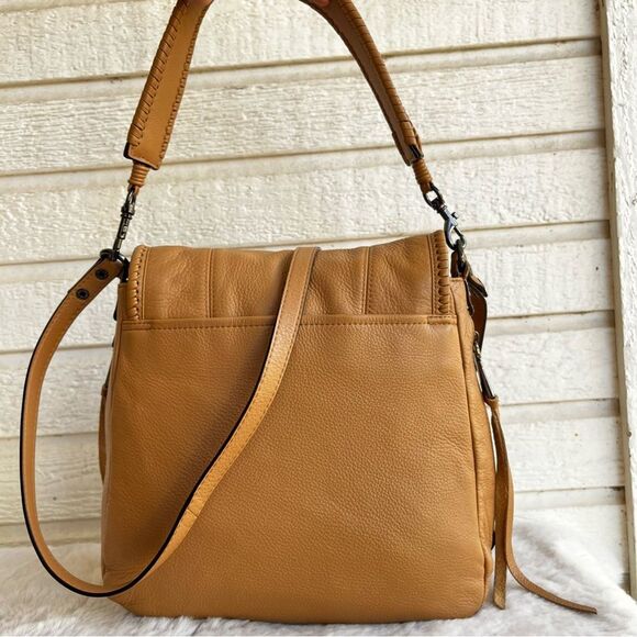AIMEE KESTENBERG Tan Flap All for Love Hobo Crossbody Tote Baguette Satchel - Picture 5 of 11